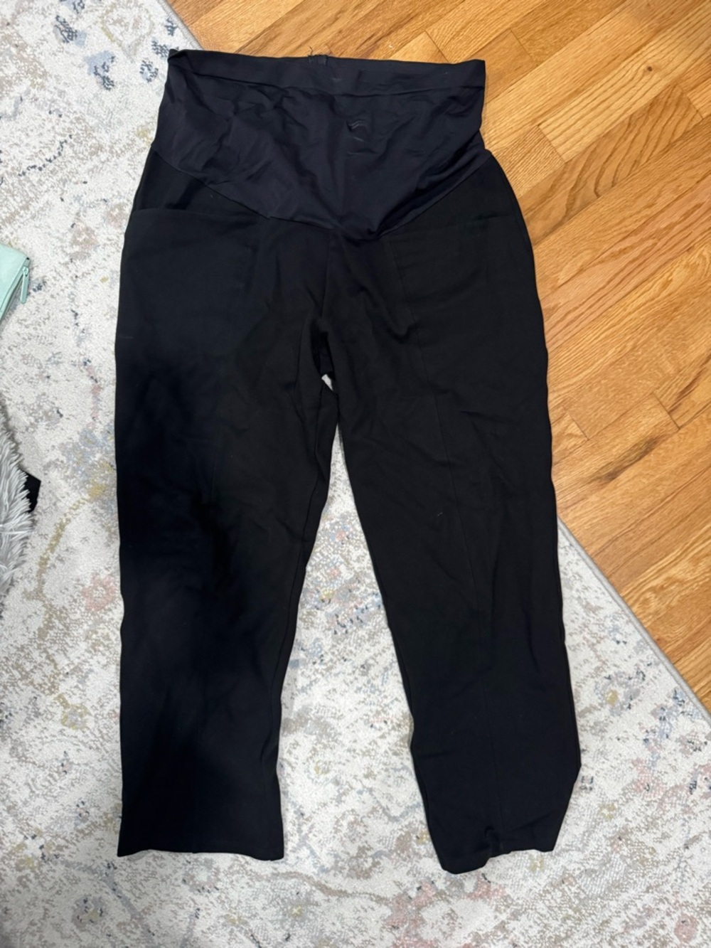 Old Navy Black Maternity Leggings - High Waist Size Large